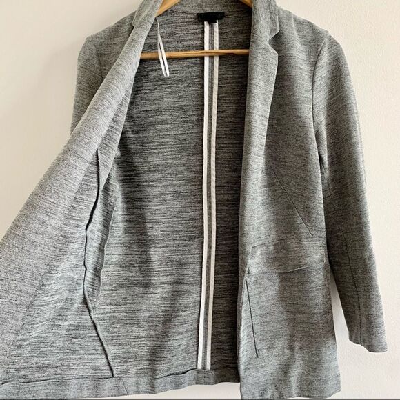 TOPSHOP Stretch Knit Grey Casual Open Blazer - Picture 5 of 12